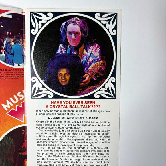 Vintage Museum of Witchcraft and Magic Gatlinburg TN Travel Pamphlet Devil 1970s - Picture 10 of 14